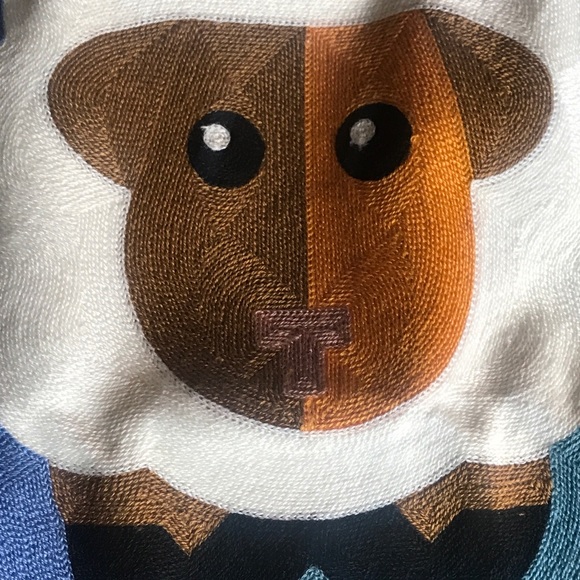 C & Cozy Embroidered Sheep Pillow Cover 18” x18” - Picture 2 of 11